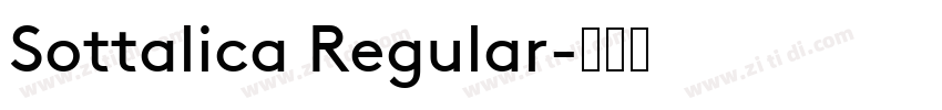 Sottalica Regular字体转换